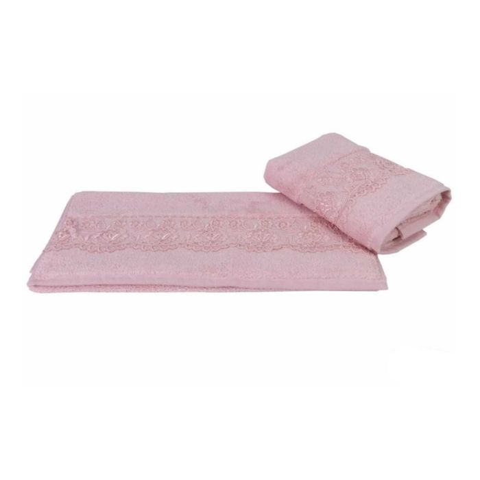 Махровое полотенце "SIDELYA", размер 50х90 см, цвет розовый