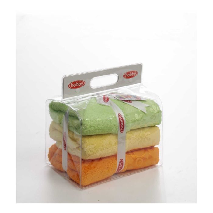 Махровые полотенца в сумке "DORA", размер 50х90 см (3 шт.)