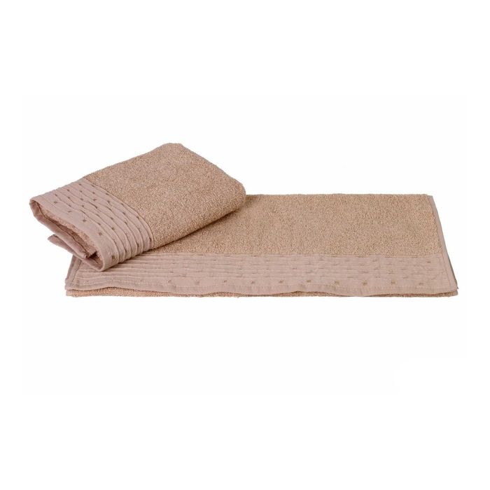 Махровое полотенце "GOFRE", размер 70х140 см, цвет бежевый