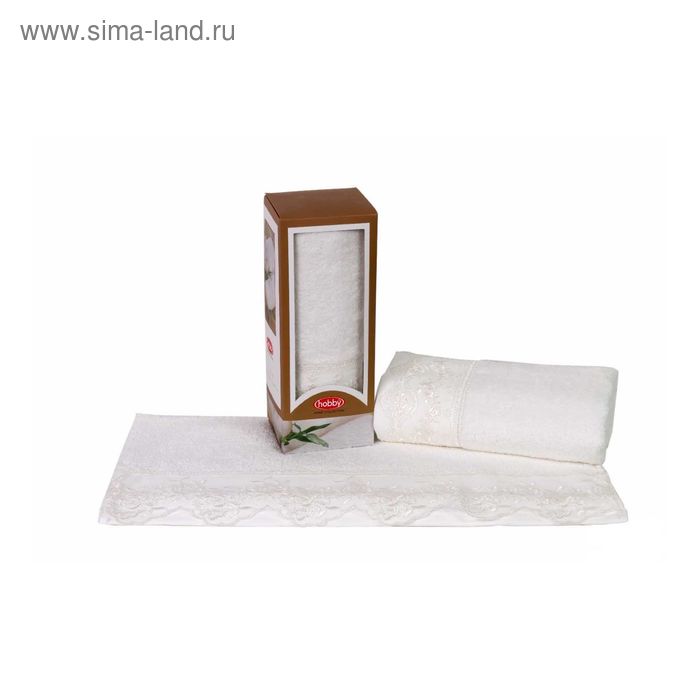 Полотенце Almeda, размер 50 × 90 см, кремовый