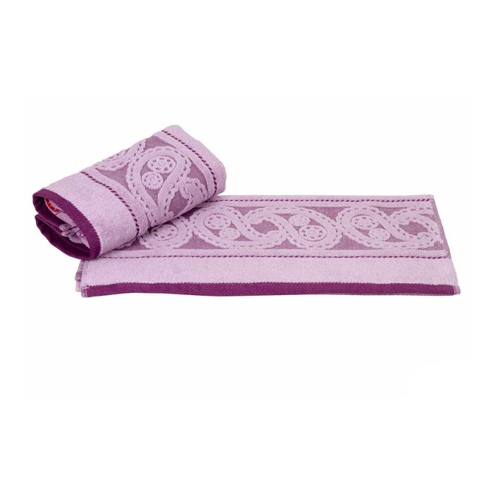 Махровое полотенце "HURREM", размер 50х90 см, цвет лиловый