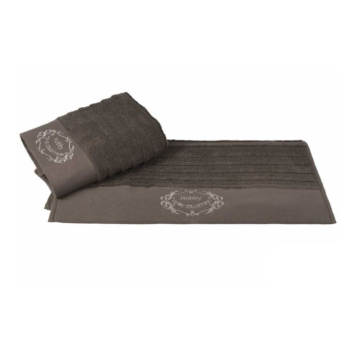 Махровое полотенце "ZAFIRA", размер 50х90 см, цвет коричневый