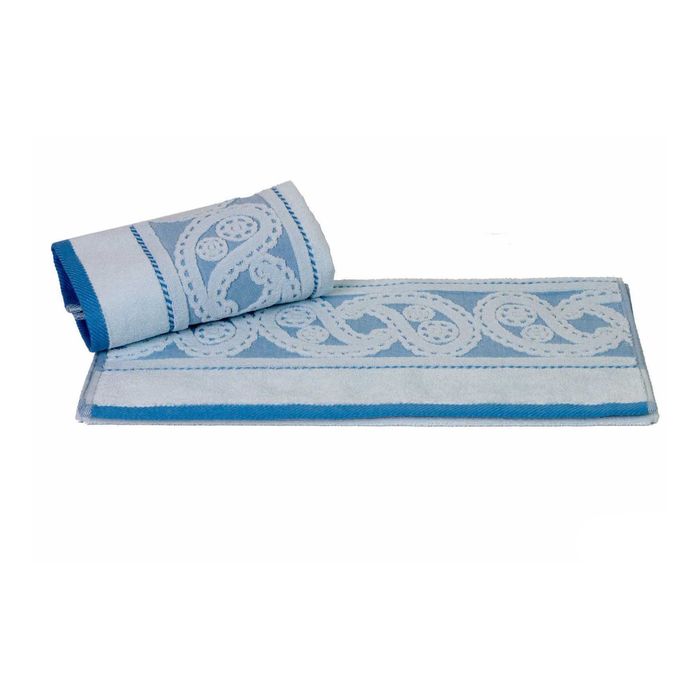 Махровое полотенце "HURREM", размер 70х140 см, цвет голубой