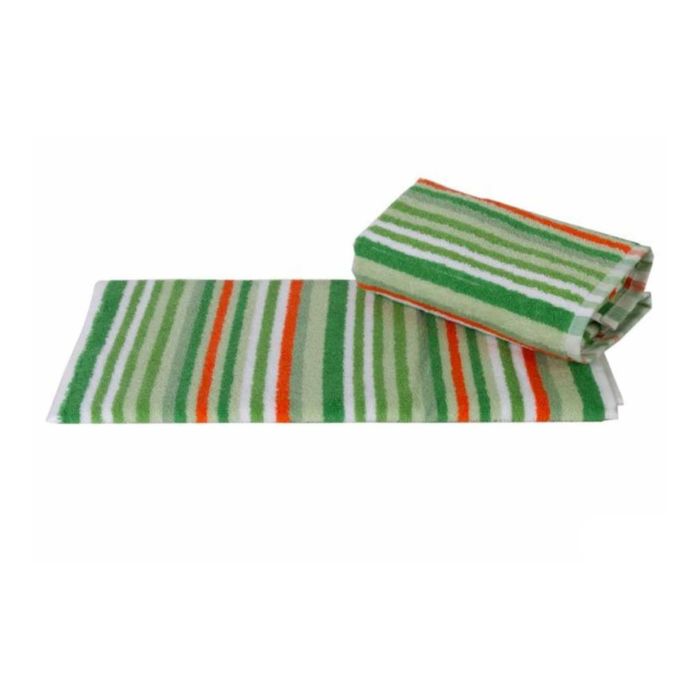 Махровое полотенце "CIZGI", размер 40x80 см, цвет зелёный