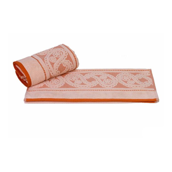 Махровое полотенце "HURREM", размер 70х140 см, цвет персиковый