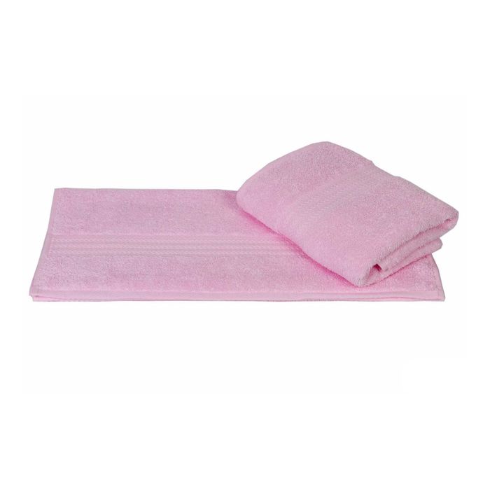 Махровое полотенце "RAINBOW", размер 70х140 см, цвет светло-розовый