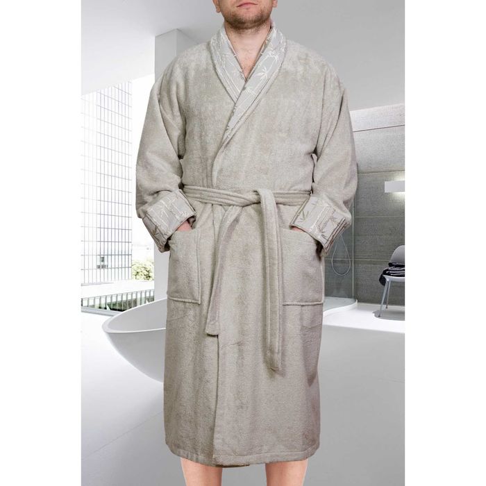 Махровый халат "ELIZA", размер L, цвет светло-зелёный