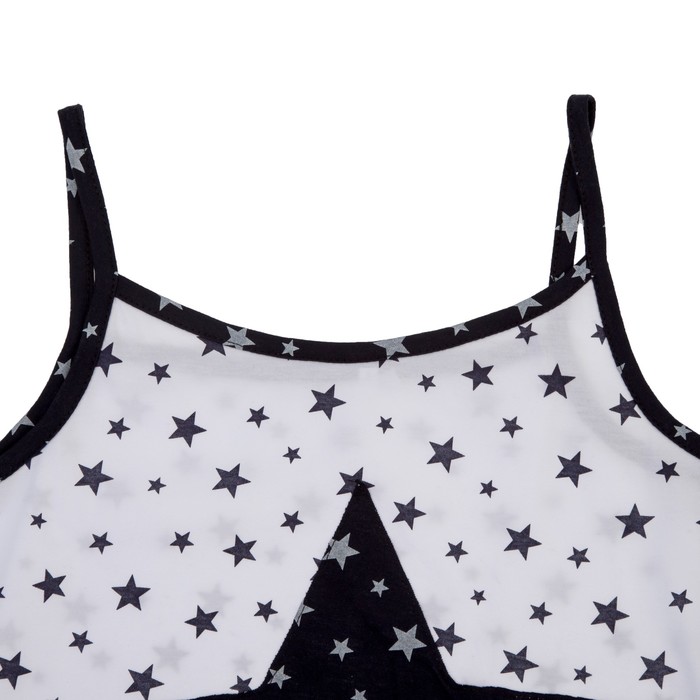 Пижама женская (майка, шорты) Ночка цвет чёрный, р-р 50