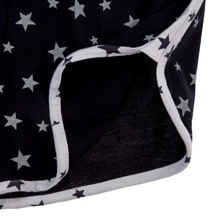 Пижама женская (майка, шорты) Ночка цвет чёрный, р-р 50