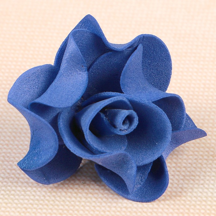 Цветок свадебный из фоамирана ручная работа D-3,5 см 10 шт ажурный край, цвет фиолетовый 297629