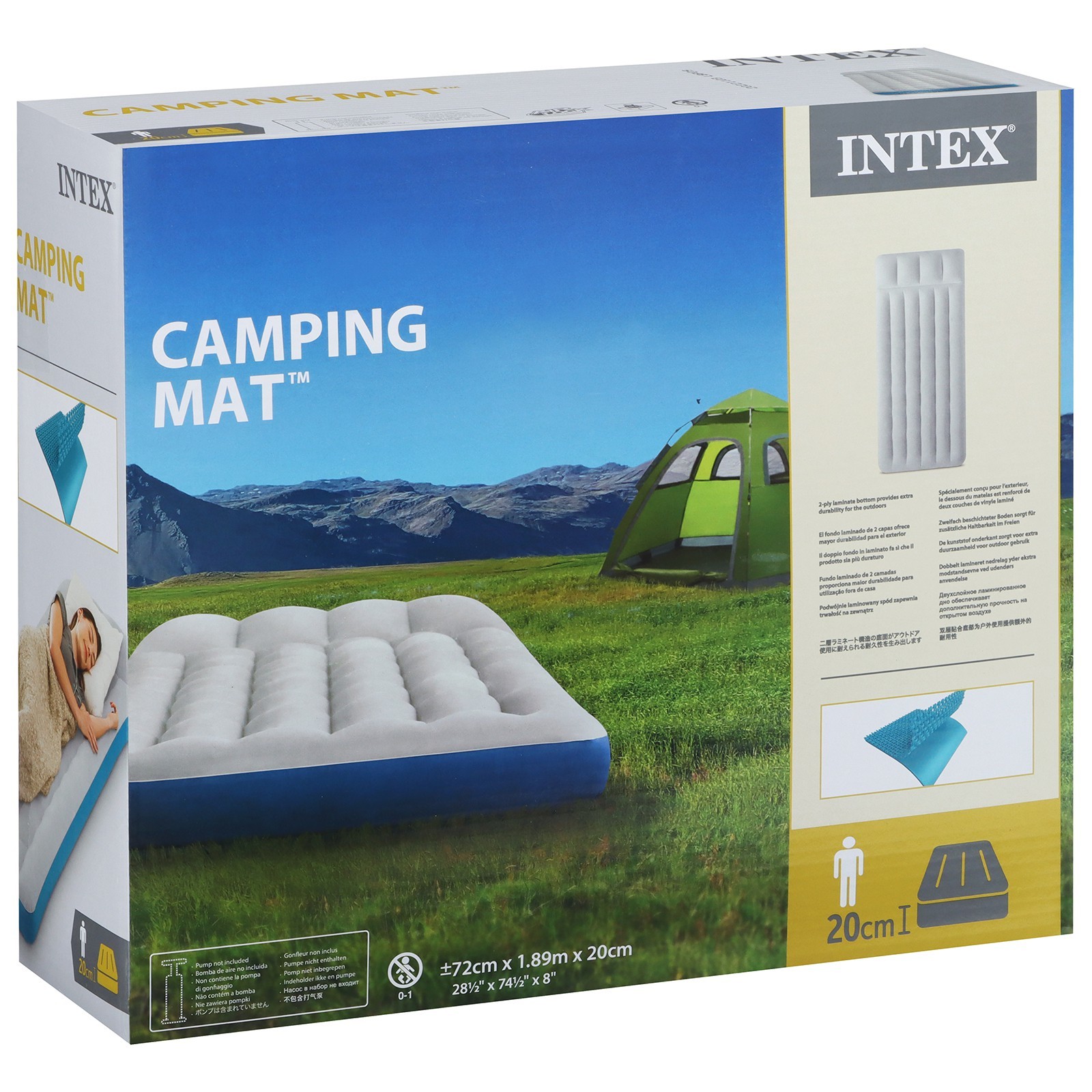 Матрас надувной intex outdoor camping mat