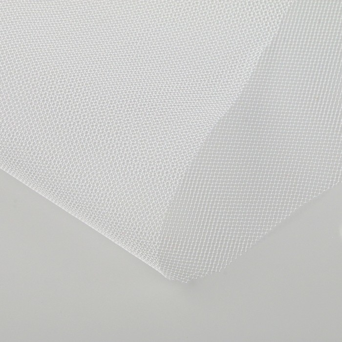 Фатин для свадебного декора, размер 1 м*1м  в упаковке , цвет белый