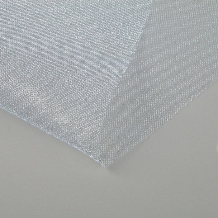 Фатин для свадебного декора, размер 1 м*1м  в упаковке, цвет голубой