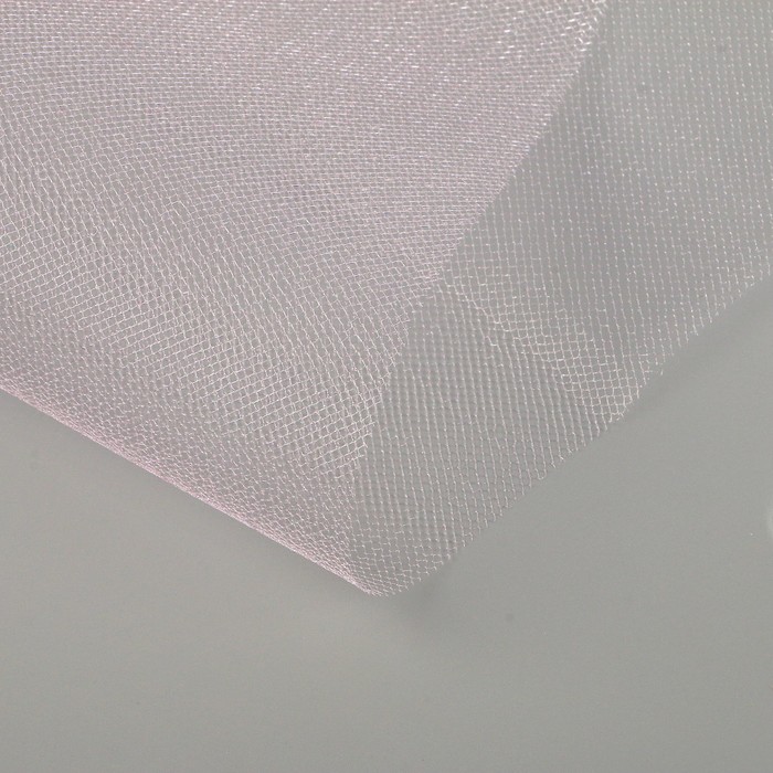 Фатин для свадебного декора, размер 1 м*1м  в упаковке, цвет розовый