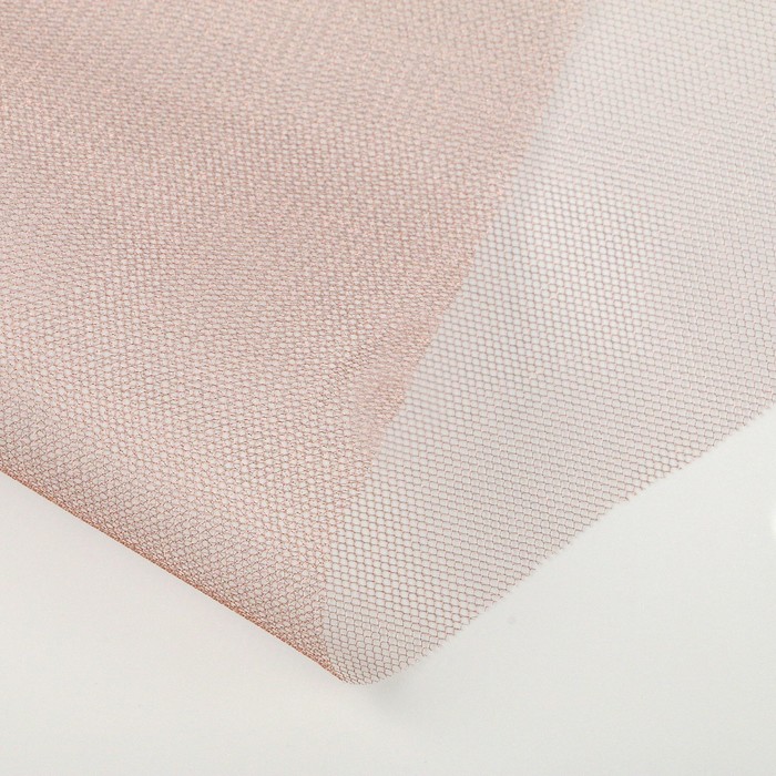 Фатин для свадебного декора, размер 1 м*1м  в упаковке, цвет шоколадный