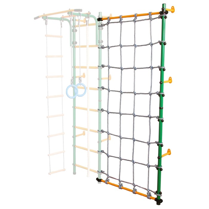 Стойка-сетка ЮА "Пристенная", цвет зеленый