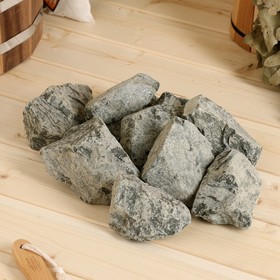 Камень для бани 'Дунит' колотый, коробка 20кг, фракиця 60-150мм Ош