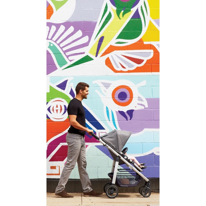 Коляска прогулочная UPPAbaby Cruz 2018 GREGORY (blue melange) голубой меланж