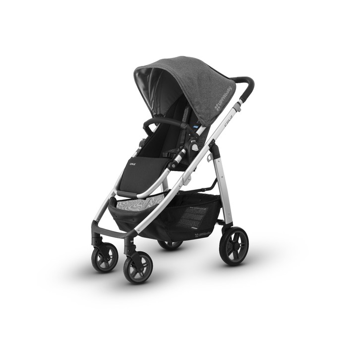 Коляска прогулочная UPPAbaby Cruz 2018 JORDAN (black/grey malange) графито-серый меланж