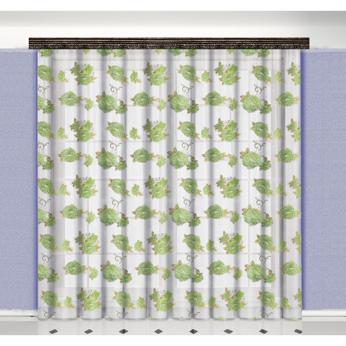 Тюль "Вуаль печать", размер 300х265 см 03314