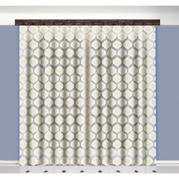 Тюль 03336 "Элеганс", ш 300 х в 270 см, бежевый