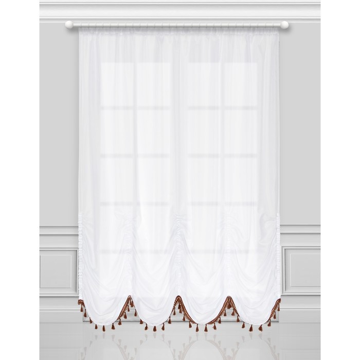 Французская штора 03354 "Мисс", 290 х 300 см, белый
