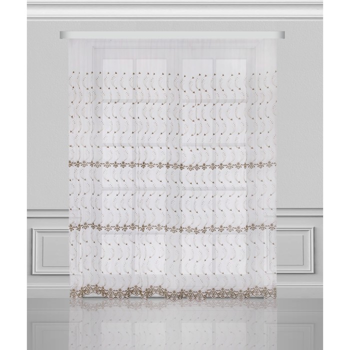 Тюль "Волны", размер 300х270 см, белый 03392