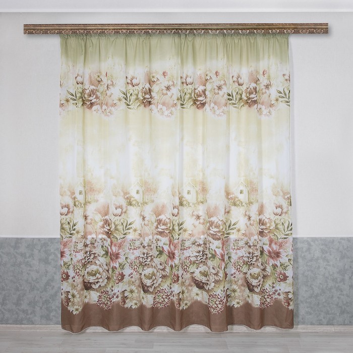 Тюль 03426 "Цветы", ш 300 х в 270 см