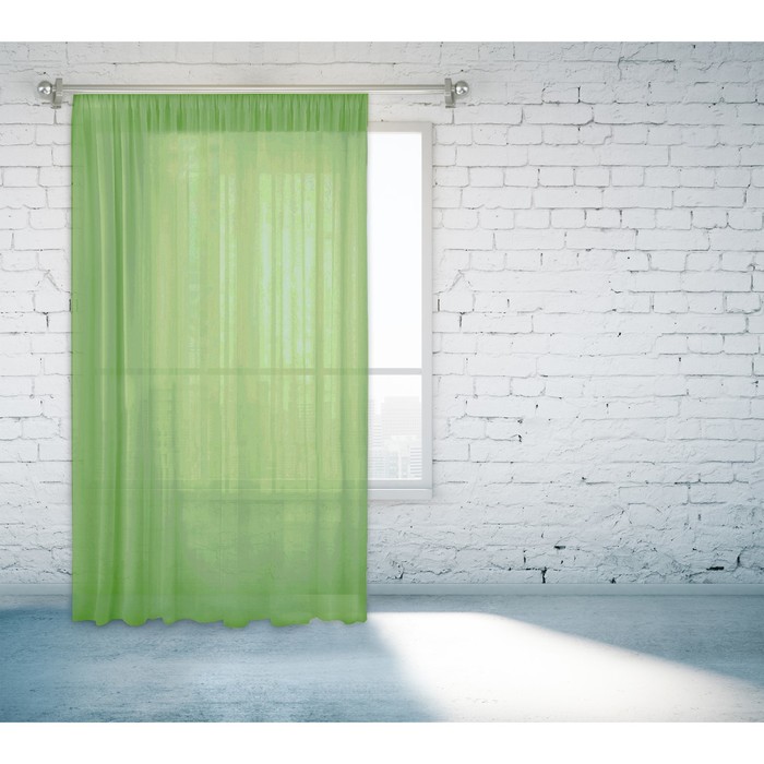Тюль 55670-12 "Легкость", ш 150 х в 260 см, зелёный