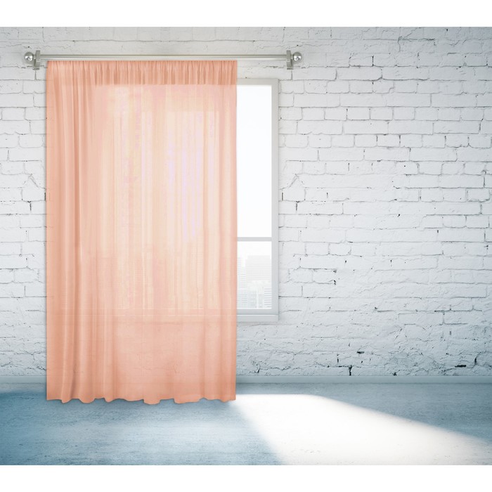 Тюль 55670-18 "Легкость", ш 150 х в 260 см, персиковый
