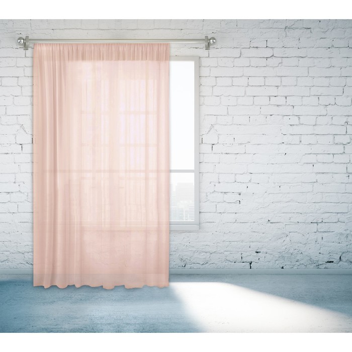 Тюль 55670-3 "Легкость", ш 150 х в 260 см, пудровый