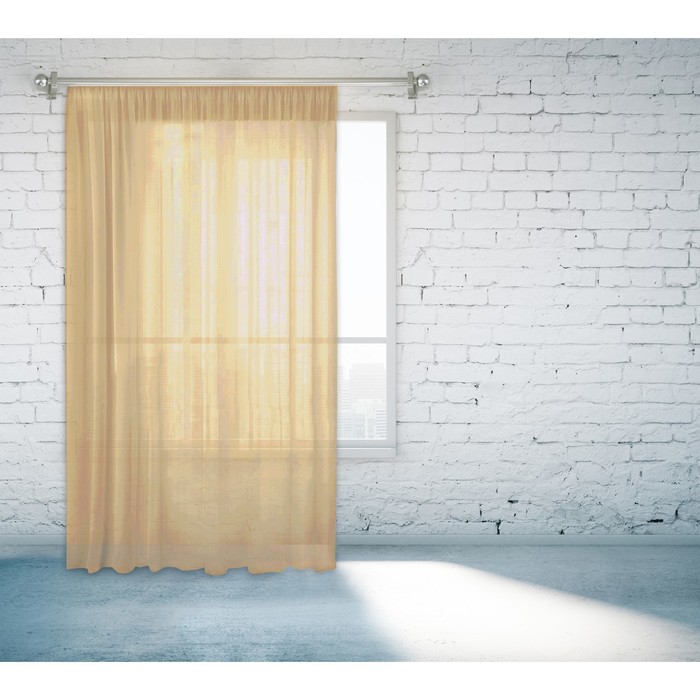 Тюль 55670-8 "Легкость", ш 150 х в 260 см, золотой