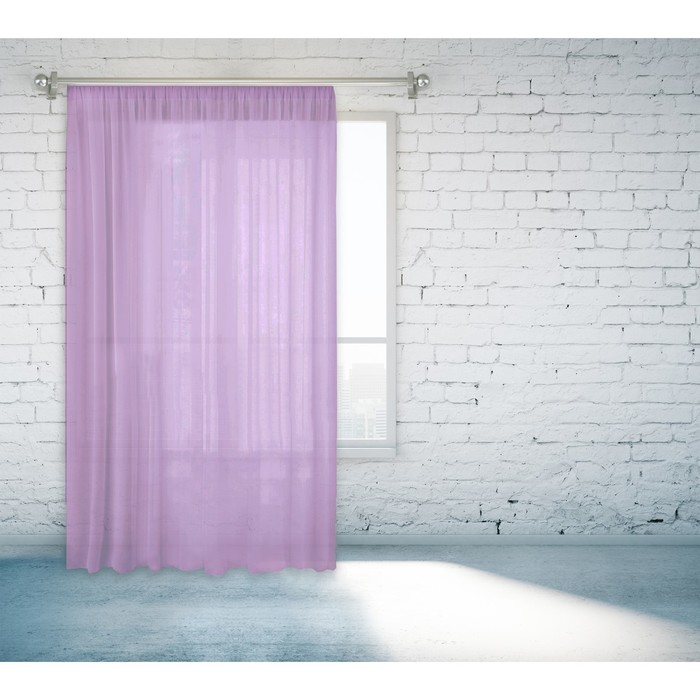 Тюль 55670-9 "Легкость", ш 150 х в 260 см, сиреневый