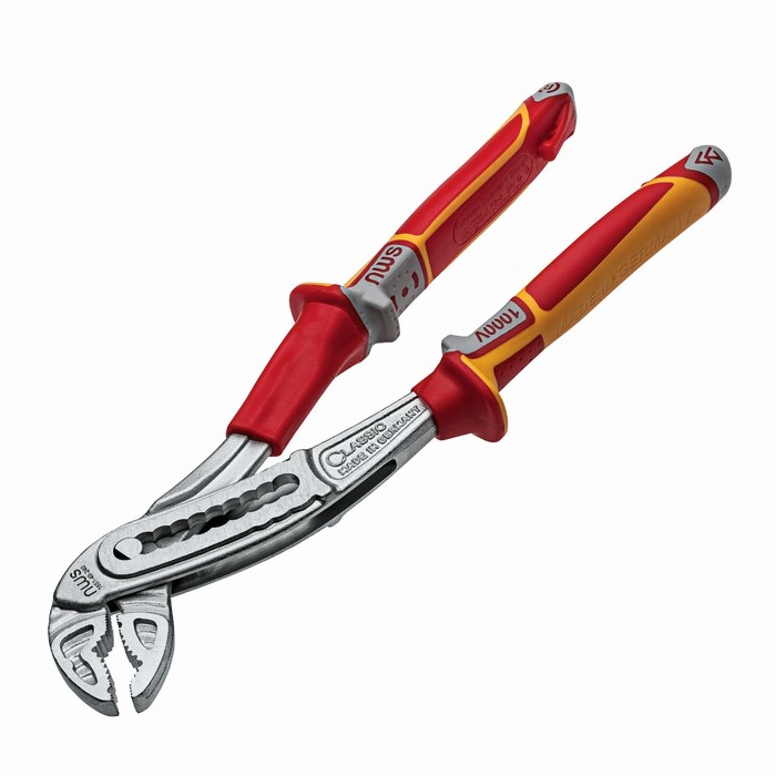 Клещи переставные NWS 1651-49-VDE-240 "ClassicPlus", 240 мм, VDE 1000В, рукоятки SoftGripp