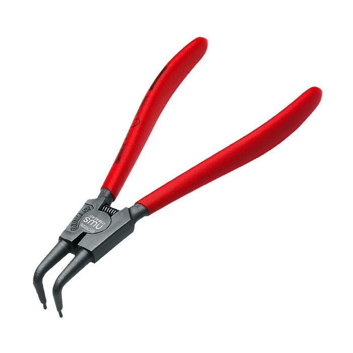 Клещи NWS 175-62-A11, для съема внешних стопорных колец, d=10-25 мм, изогн. на 90"