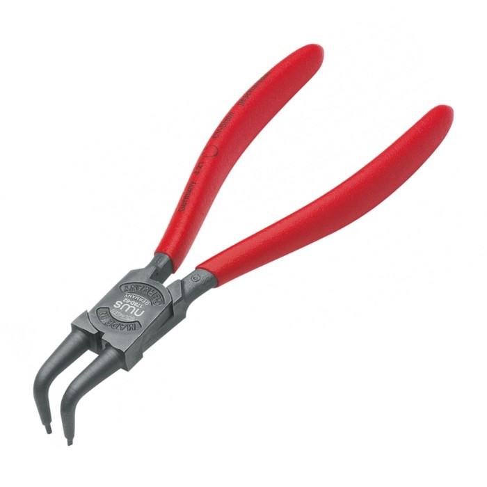 Клещи NWS 178D-62-J11, для съема внутренних стопорных колец, d=10-25 мм, изогн. на 90"