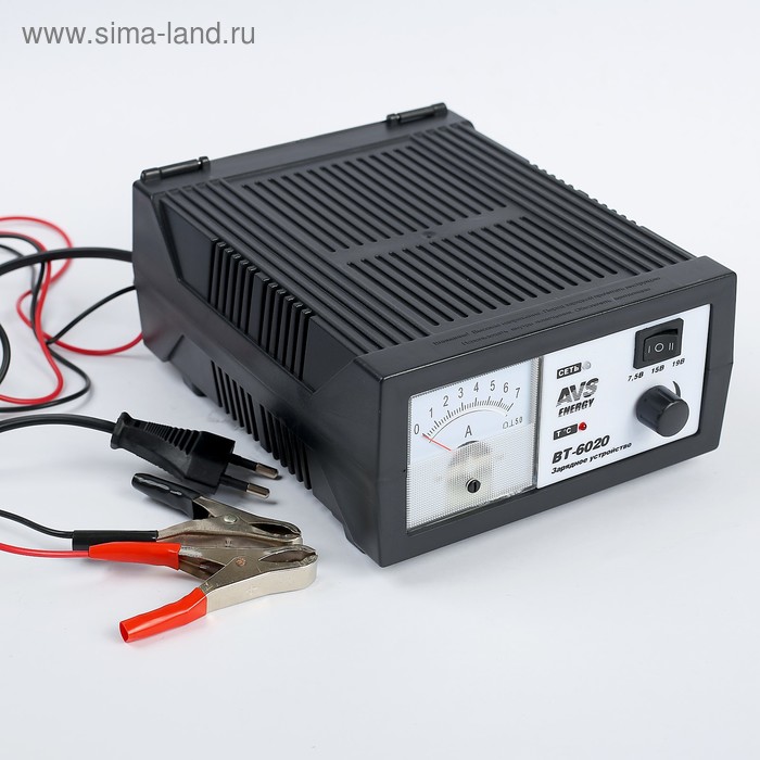 Зарядное устройство для АКБ AVS BT-6020, 7 A, 6-12 В зарядное устройство для акб avs bt 6020 7 a 6 12 в