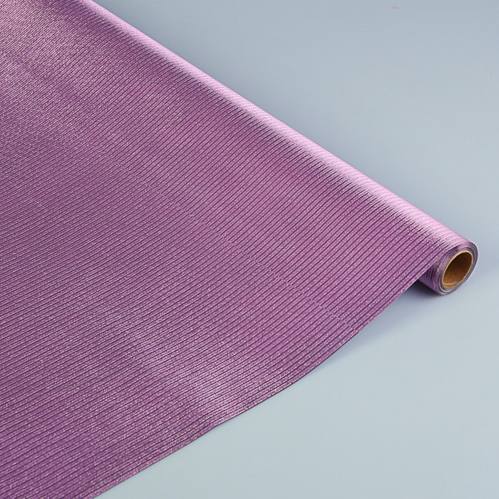 Пленка для цветов и подарков "Розовая полоска" 0.5 х 5 м