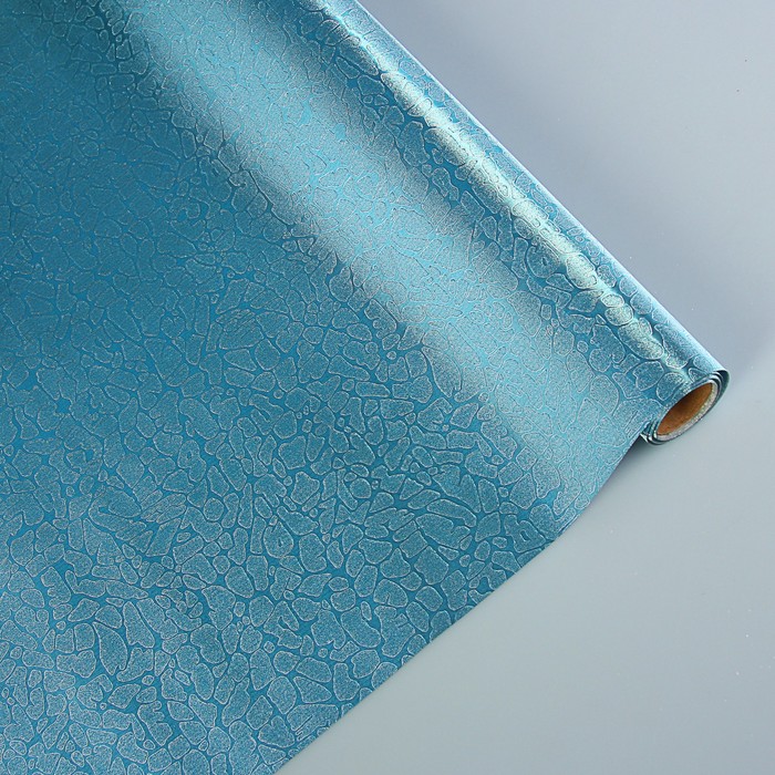 Пленка для цветов и подарков "Бирюзовые узоры" 0.5 х 5 м