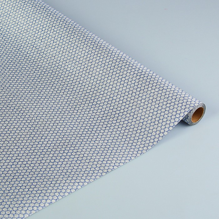 Пленка для цветов и подарков "Круги на голубом" 0.5 х 5 м