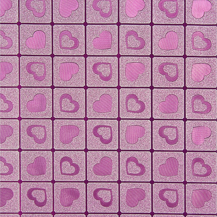 Пленка для цветов и подарков "Розовые сердца" 0.5 х 5 м