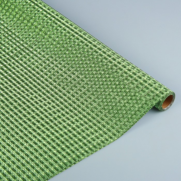 Пленка для цветов и подарков "Зеленый узор" 0.5 х 5 м
