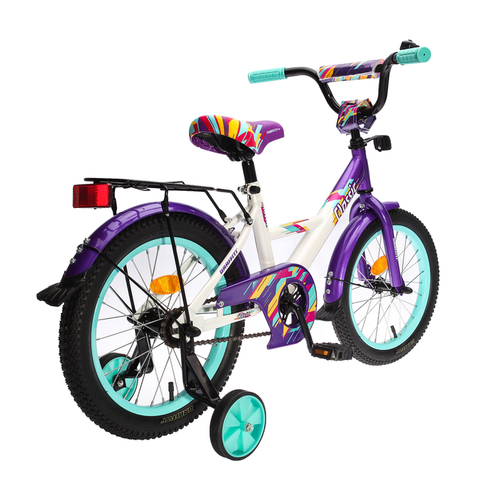 Велосипед 16" Graffiti Classic RUS, цвет белый/темно-фиолетовый