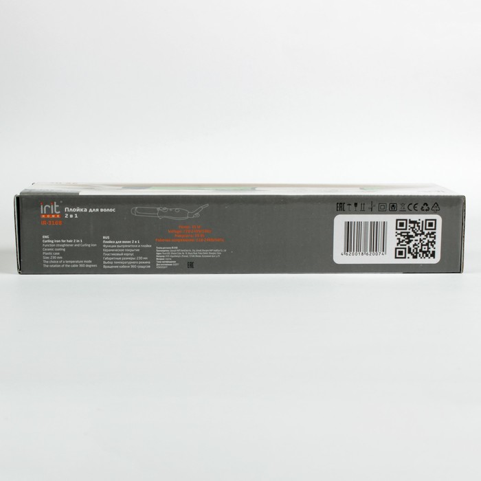 Стайлер Irit IR-3168, 2 в 1, керамическое покрытие, белые