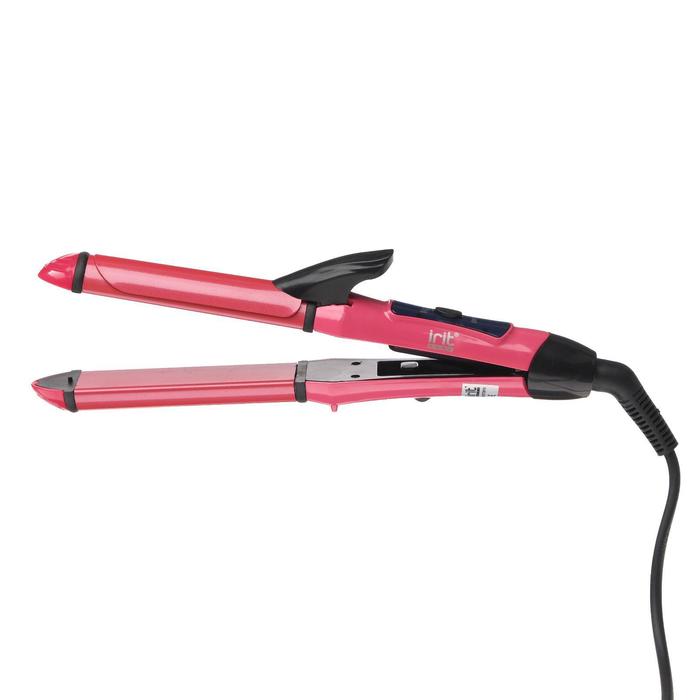 Стайлер Irit IR-3168, 2 в 1, керамическое покрытие, розовые 265313