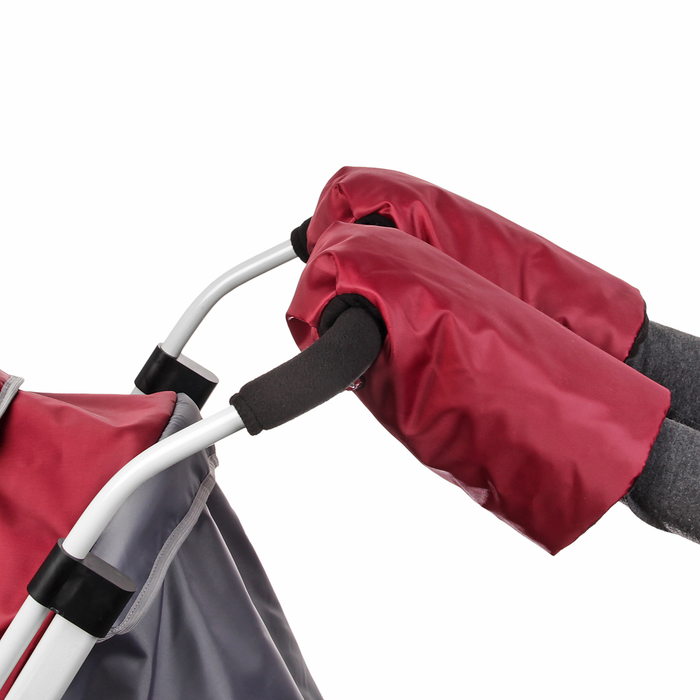 Санки-коляска "Радуга", цвет бордовый