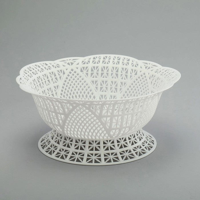 Ваза для хлеба и фруктов "Кантри", цвет белый