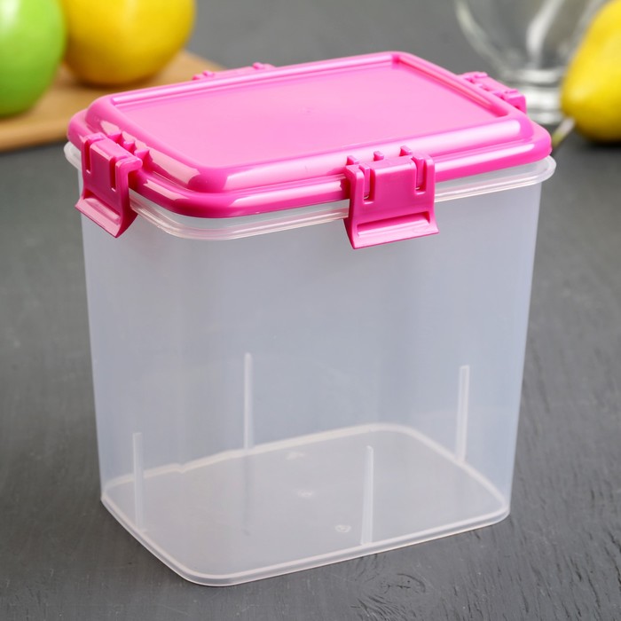 Ёмкость 1,5 л "Нова" прямоугольная МИКС