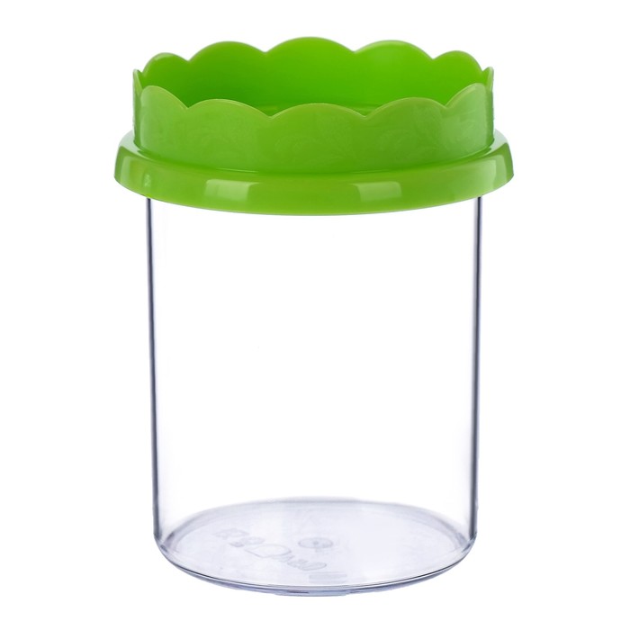 Ёмкость 500 мл универсальная "Джаз", цвет зелёный