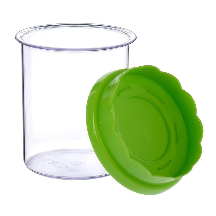 Ёмкость 500 мл универсальная "Джаз", цвет зелёный